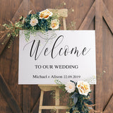 Personalised Welcome Wedding sign