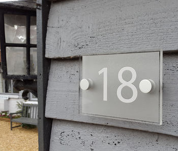Acrylic house number
