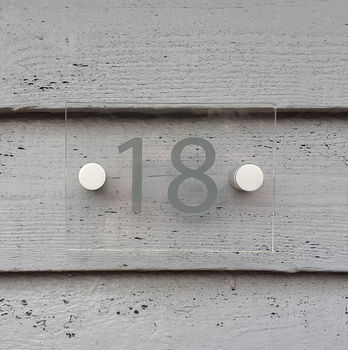 Acrylic house number