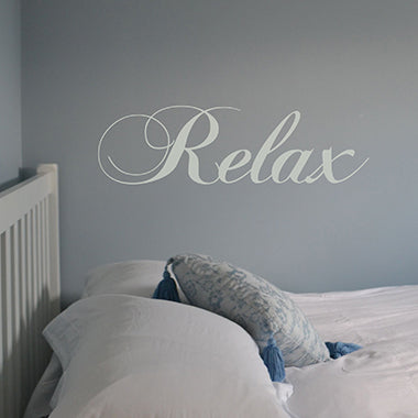 Swirly 'Relax' Wall Sticker